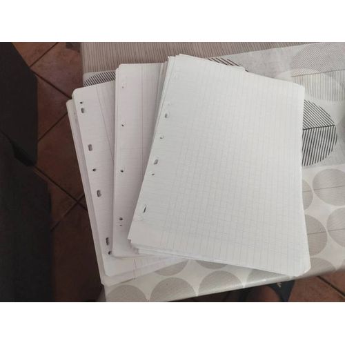 Gros Lot Feuilles Simples Grands Carreaux