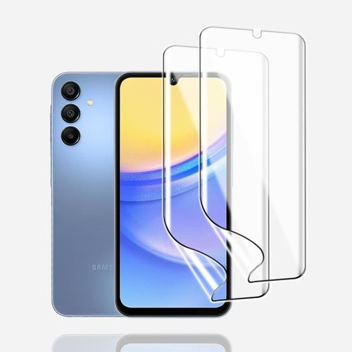 Aer-Film De Protection Hydrogel Pour Samsung Galaxy A15 4g 5g, 2pcs Protection Ecran En Hydrogel Hd Transparent Flexible Tpu Protections D'écran, Film Hydrogel Anti-Rayures