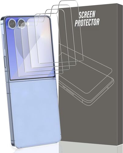 JGD-4 Pièces Verre Trempé pour Samsung Galaxy Z Flip 7 Protection d'écran, Dureté 9H Glass Anti Rayures - HD Ultra Transparent