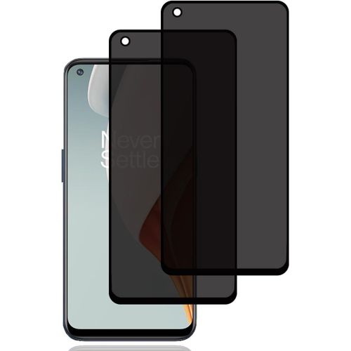 Kal-Verre Trempé Anti-Espion Pour Oneplus Nord N00 [2 Pièces] Protection D'écran Anti-Espion Protecteur D'écran Confidentialité 9h Dureté Anti-Rayures Privacy Protecteur Écran Pour Oneplus Nord