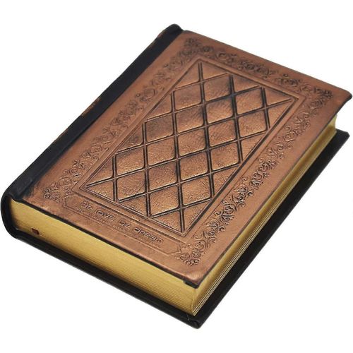 2024 Agenda personnel Rétro Vintage Cuir gaufré Or Couverture rigide Carnet Bronze Couverture rigide vierge Voyage