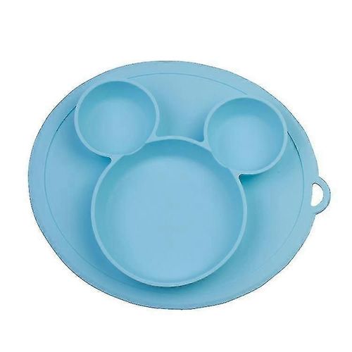 Bol D'assiette En Silicone Pour Enfants Avec Ventouse - Cartoon All-In-One Baby Eating Divided Plate