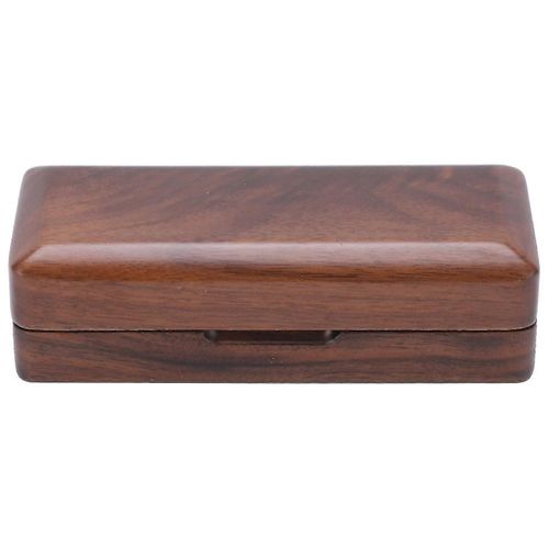 Étui D'embouchure De Saxophone En Bois Massif Boîte De Rangement Portable Pour Accessoires D'instruments De Musique