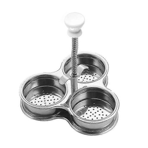 Oeufs pochés Oeuf en acier inoxydable Poêle Cuiseur Pocher Oeufs antiadhésifs Tasse Outil de cuisson à la vapeur Gadgets de cuisine Betterlifefg