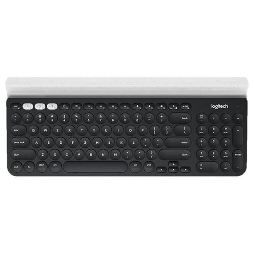 Logitech K780 Multi-Device - Clavier - sans fil - Bluetooth - Suisse - blanc