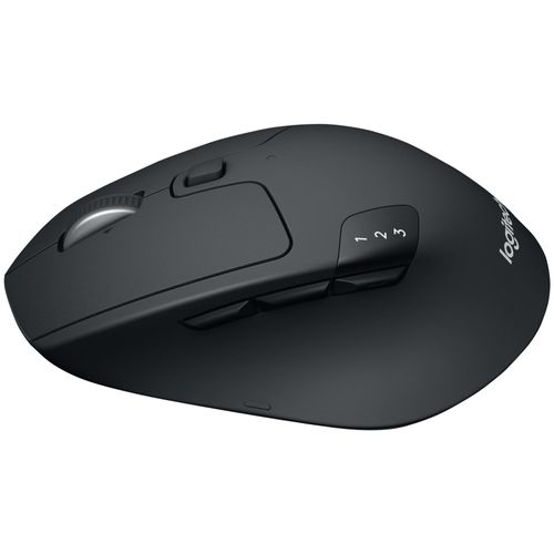 Logitech M720 Triathlon - Souris - pour droitiers - optique - 7 boutons - sans fil - Bluetooth, 2.4 GHz - récepteur sans fil USB