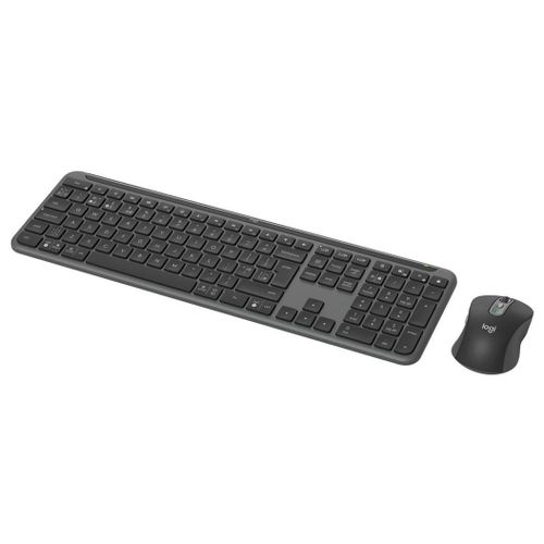 Logitech Signature Slim Combo MK950 - Ensemble clavier et souris - 100% - full size - sans fil - Bluetooth 5.1 LE - AZERTY - Français - graphite
