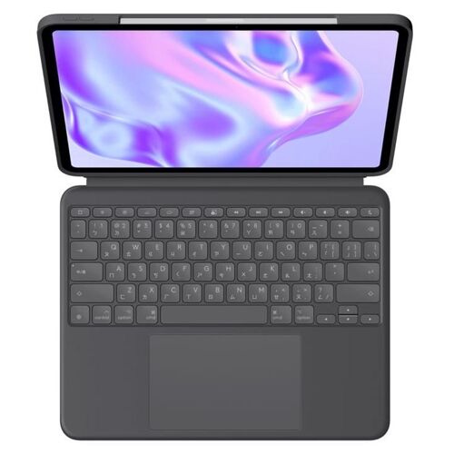 Logitech Combo Touch - Clavier et étui - avec trackpad - rétroéclairé - Apple Smart connector - QWERTZ - Suisse - graphite - pour Apple 11-inch iPad Pro (M4)