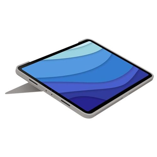 Logitech Combo Touch - Clavier et étui - avec trackpad - rétroéclairé - Apple Smart connector - AZERTY - Français - sable - pour Apple 11-inch iPad Pro (1ère génération, 2e génération, 3ème...