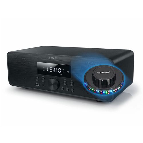 Micro-chaîne stéréo Muse M-880 FBC - 2x40 Watts - Radio FM/DAB+ - Lecteur CD/Porte CD Tiroir, Bluetooth, Aigus, basses réglables