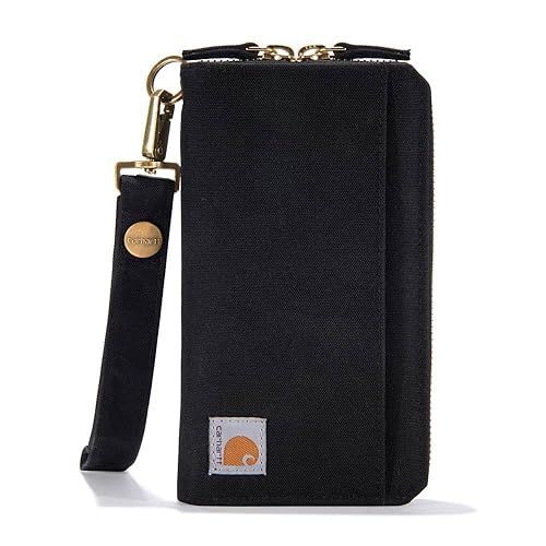 Carhartt Nylon Duck Lay-Flat Clutch Portefeuille pour dames, noir pour Femmes