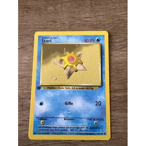 Carte Pokemon Stari 65/102 Set De Base Edition 1