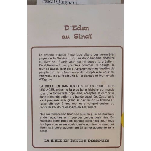 D'Eden Au Sinaï