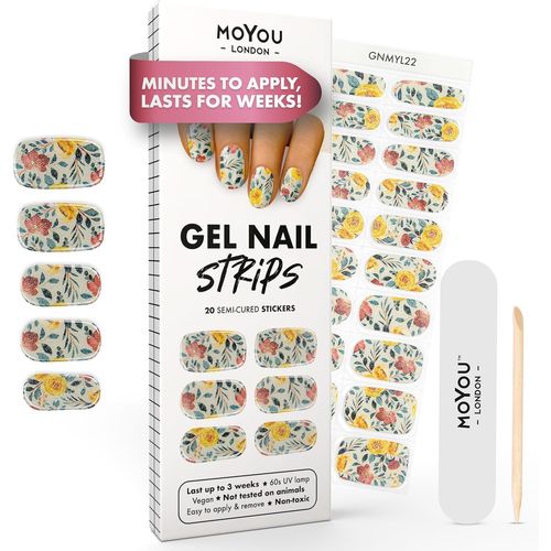 Autocollants Auto-Adhésifs Pour Ongles En Gel Semi-Durci, Lampe Uv/Led Requise, 20 Enveloppes De Vernis À Ongles En Gel, Autocollants Pour Nail Art - You Grow Girl 