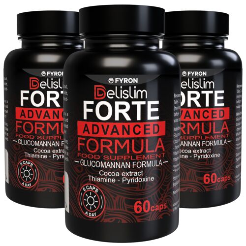 Delislim Forte - 180 Gélules (3x 60 Gélules), Paquet De 3 