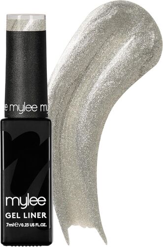 Vernis À Ongles Liner Gel 7ml [Silver Screen] Avec Pinceau Pour Nail Art Intégré - Manucure Et Pédicure Uv/Led, Usage Professionnel Et Domestique - Application Facile Et Durable 