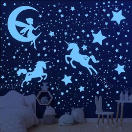 Etoiles Phosphorescentes Plafond Décoration Phosphorescentes – Lune & étoiles | Kaufen Auf Ricardo Decoration Chambre Bebe
