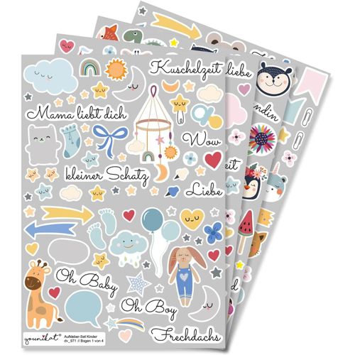 Set D¿Autocollants Saisons I 229 Autocollants I Pack D¿Autocollants Diy Pour Scrapbooking Pour Créer Un Album, Accessoire Bullet Journal, Album Photo I Enfants Adultes Occasions I Dv970