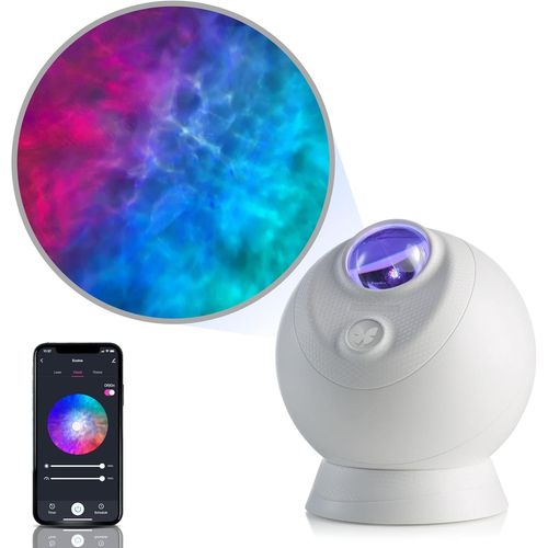 TRAHOO-BlissLights Sky Lite Evolve - Star Projector, Galaxy Projector, LED Nebula Lighting, WiFi App, for Meditation, Relaxation, Gaming Room, Home Theater, and Bedroom Night Light Gift (Nebula Cloud