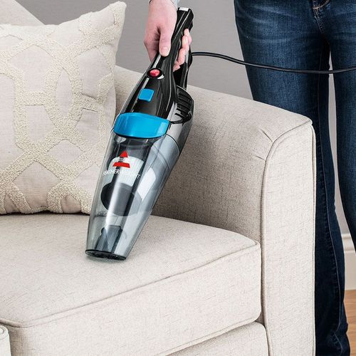 BISSELL Featherweight 2024N - Aspirateur - balai/à main (2-en-1) - sans sac - 450 Watt - bleu/titanium