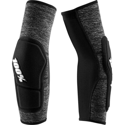 100% Ridecamp Protecteurs De Coude De Vélo, Noir-Gris, Taille L Pour Hommes