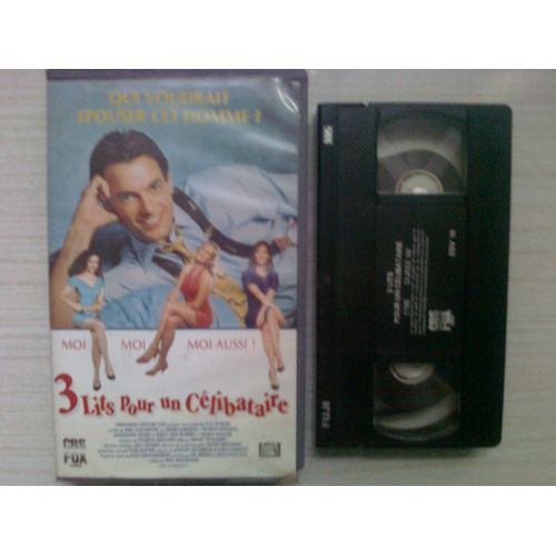 Cassette Vidéo Vhs - 3 Lits Pour Un Célibataire - Mark Harmon
