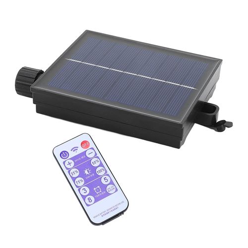 Kal-Panneau Solaire Pour Guirlande Led Exterieur Polysilicium 8 Modes D'éclairage Boîte De Contrôle De Guirlande Lumineuse Contrôleur De Guirlande Étanche Réglable Avec Télécommande (Boost De Sortie