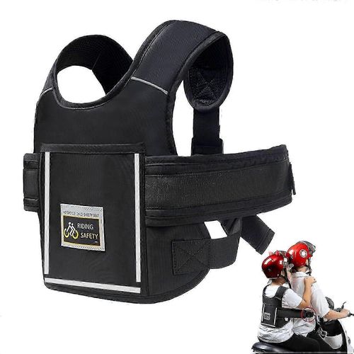 Ceinture De Securite Pour Moto Pour Enfant, Reglable, Avec Bandes Reflechissantes, Adaptee Aux Enfants