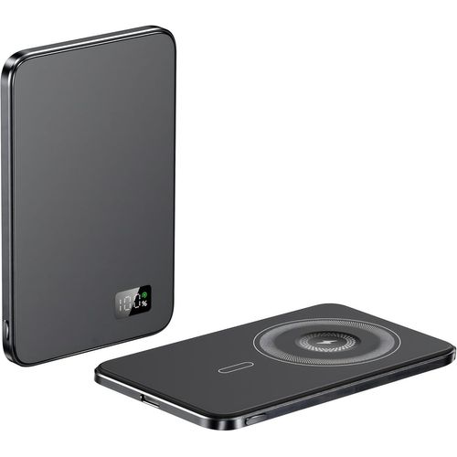 Batterie Externe Magnétique 5000mah Pour Iphone & Samsung - Charge Rapide Pd 25w - Batterie Externe Aimantée Sans Fil 15w - Haute Capacité Énergétique - Compatible Iphone & Samsung