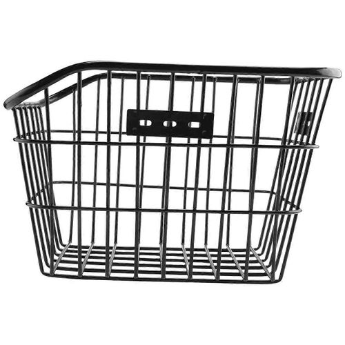 Panier À Vélo Arrière Panier À Vélo En Fil Métallique Étanche De Grande Capacité Pour La Plupart Des Porte-Vélos Arrière