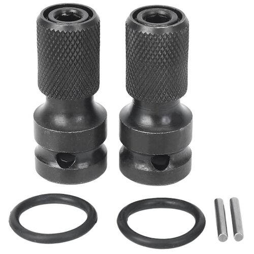Adaptateur de mandrin à dégagement rapide 1/2 carré à 1/4 carré vers 1/4 douille hexagonale pour clé à cliquet à chocs