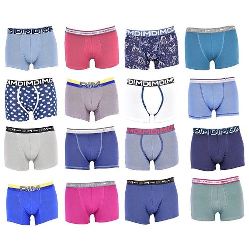Boxer Dim Homme En Coton Stretch Ultra Confort -Assortiment Modèles Photos Selon Arrivages- Pack De 3 Boxers Surprise