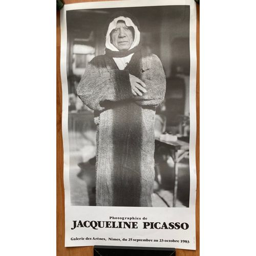 Affiche - Photographies De Jacqueline Picasso - Galerie Des Arènes - Nimes 1983