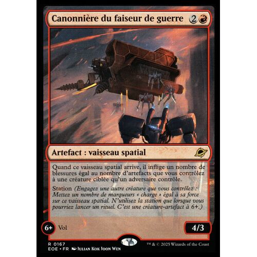 Canonnière Du Faiseur De Guerre - Magic - Aux Portes Des Éternités Vf - R - 167