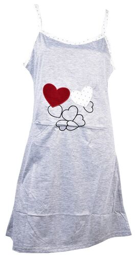 Chemise De Nuit Fantaisie Humoristique 1063 Gris