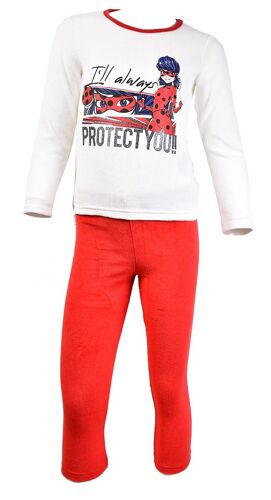 Pyjama Fille Miraculous En Coton Miraculous Hs2010 Beige Polaire
