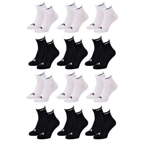Chaussettes Homme Head Sport Et Performance -Assortiment Modèles Photos Selon Arrivages- Pack De 12 Paires Quarter Assorties