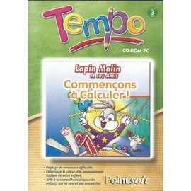Lapin Malin - Commençons À Calculer - A Partir De 3 Ans - Cd-Rom Pc - Educsoft