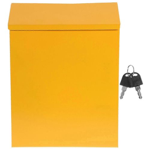 Boîte aux lettres murale, boîte aux lettres américaine, boîte à suggestions (jaune), 1 pièce