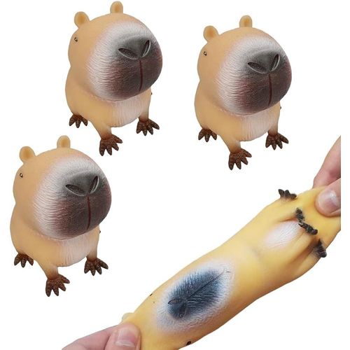KAL-Kapybara Lot De 3 Jouets Anti-Stress Pour Enfants - Jouet Anti-Stress Amusant - Jouet Anti-Stress Pour Adultes Et Enfants