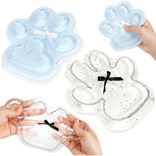 KAL-2 Pièces Squishy Patte De Chat, 14Cm Yoyo Squishy, Patte De Chat Squishy, Fufu Squishy, Scouchi, Squishy Geant, Squishy Chat, Taba Squishy, Squishy Anti Stress, Patte De Chat, Squishy Collant
