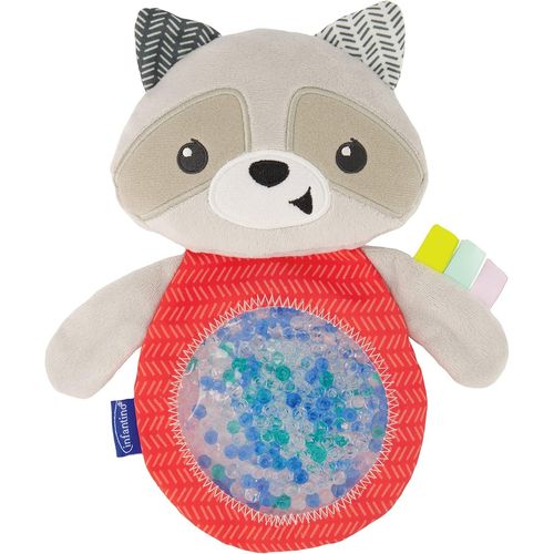 KAL-Doudou Sensoriel Raton Laveur, Exploration Sensorielle, Motricité Fine, Jouet Facile À Tenir, Peluche Pour Bébé 0+ Mois