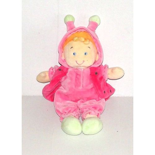 Doudou Lutin Fille Deguisé Abeille Rose Nicotoy