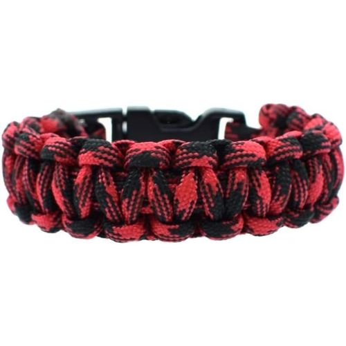 Kal-- Bracelet Paracord De Survie Parachute Bleu