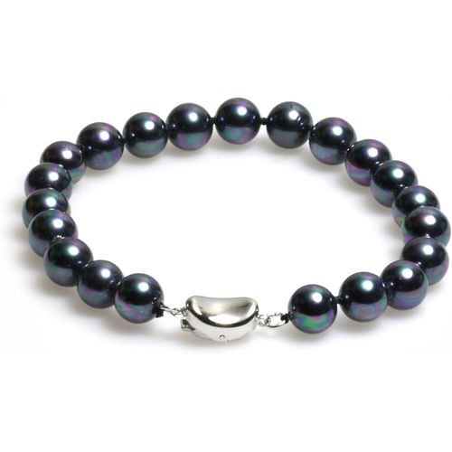 Kal-Bracelet De Perle Shell De Tahiti/Mers Bracelet Perles Coquillage Nacré Noir Bracelet Les Femme Mb0014z