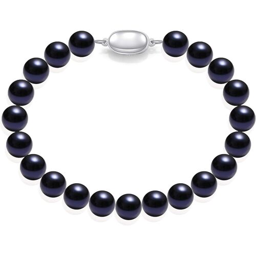 Kal-Bracelet De Perle Shell De Tahiti/Mers Bracelet Perles Coquillage Nacré Bleu Bracelet Les Femme Mb0030z