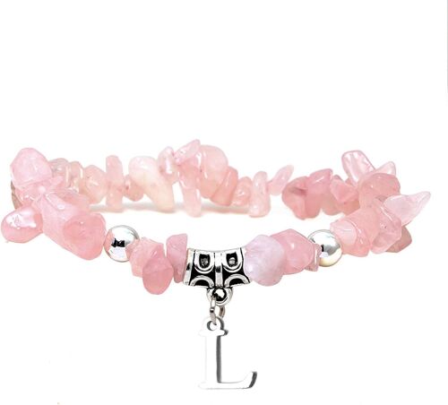 Kal-Lettre Bracelet Homme Pierre Naturelle Bracelet Femme 7 Chakra Couple Bracelet Amitié