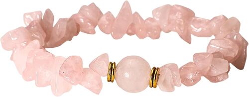 Kal-Bracelet De Pierres Naturelle Bracelet Perle Baroque Elastique Bracelet En Éclats Cadeau Femme Fille Petite-Amie