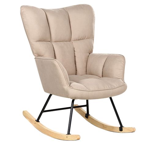 Fauteuil À Bascule Oulu Tissu Beige