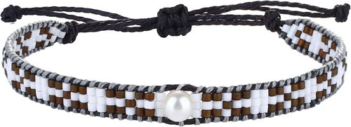 Kal-Bling Cristal Perlé Bracelets Bling Amitié Bracelets À La Main Simple Style Bijoux